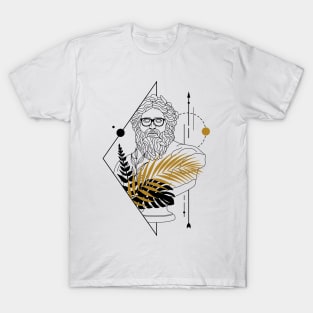 Zeus (Jupiter). Creative Illustration In Geometric And Line Art Style T-Shirt